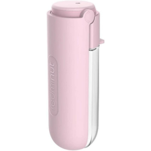 Bärbar Vattenfontän för Hundar - Vattenfontän - Utomhus Promenadskål - Säkerhet - Stabilitet - För Hundar och Katter (Rosa)