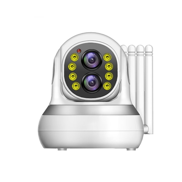 15X digital zoom inomhusövervakningskameror, 1080P nattversion, 355 smarta kameror med rörelsedetektering, 2-vägsljud, WiFi-hemkamera（Vit）