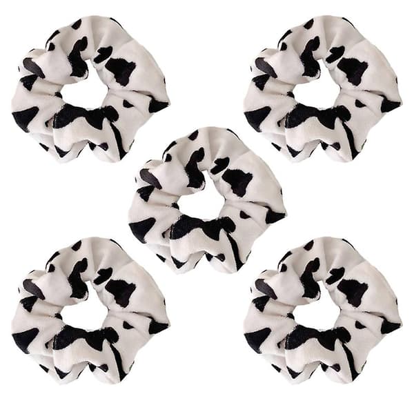 5 st elastisk scrunchie kvinnlig hårrep kohåraccessoarer kohårrep (10X10cm, som på bilden)