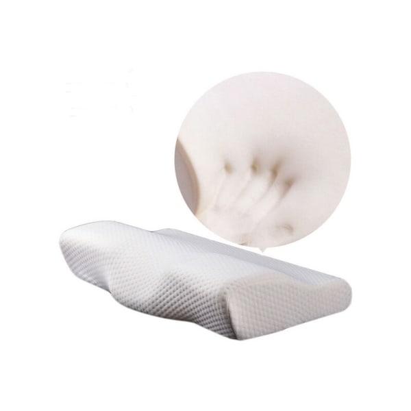 Minnesskum Sängkläder Kudde Ergonomiskt Forma Nackkudde Sömn Komfort Nacke Fjäril Minnesskum Kudde 1 Styck (Bl