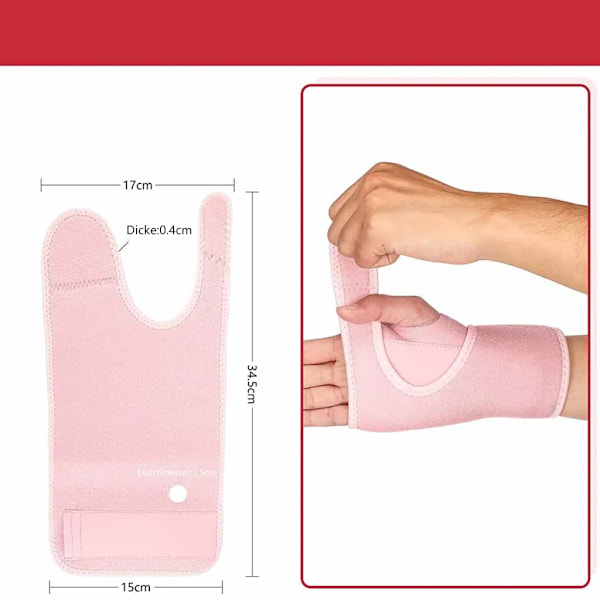 Handledsstöd handledsbandage justerbart stöd