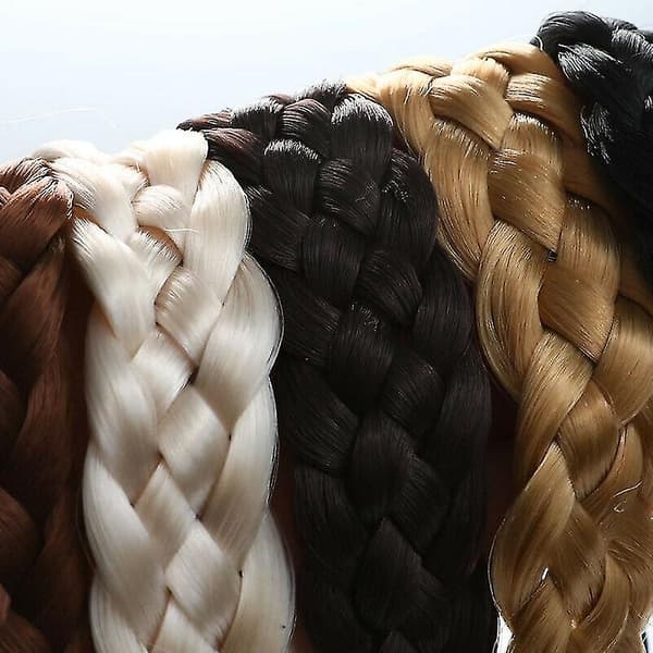 Syntetiska Twist Hårband Bohémiska Elastiska Flätor Hårband Prinsessa Styling Present