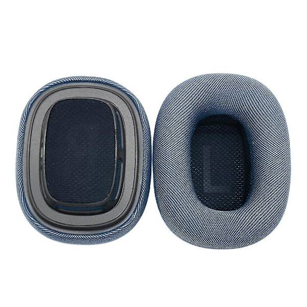 Ørevarmere til Airpods Max Hovedtelefoner Bløde Svampe Ørepuder Etui Cover Mesh Klud Øre Puder Øretelefon Puder（Blå）
