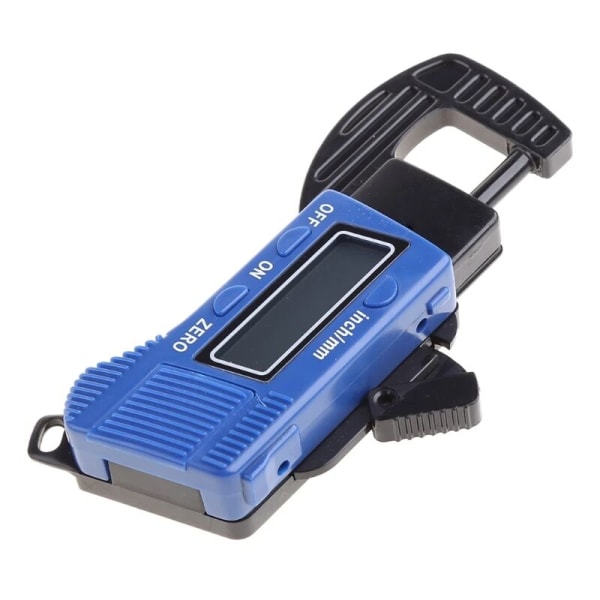 Elektronisk digital LCD 0-12,7 mm tjockleksskala kolfibermikrometer mätare instrument tillbehör