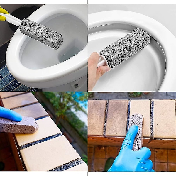 Pumice-puhdistuskivi kahvalla, WC-harjan puhdistaja keittiöön/kylpyhuoneeseen/uima-altaaseen/kotitalouksien puhdistukseen - Jxlgv