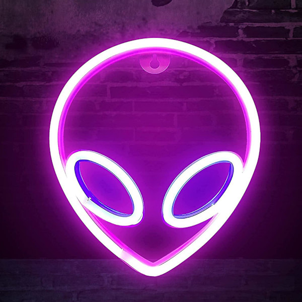 Alien Neon Lights. Alien Luminous Led Reklam Hem Bar Vägg Dekorativ