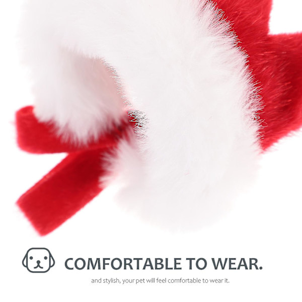 Jultema husdjursscarf med bjällra, halsduk för kattvalp, triangelformad halsscarf, husdjurskostymtillbehör (julbjällror XS, röd och vit) Cc