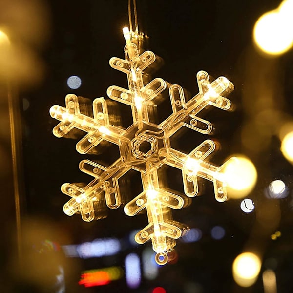 Led snöflinga \"icy Star\", ca 30 x 16 cm, batteridriven