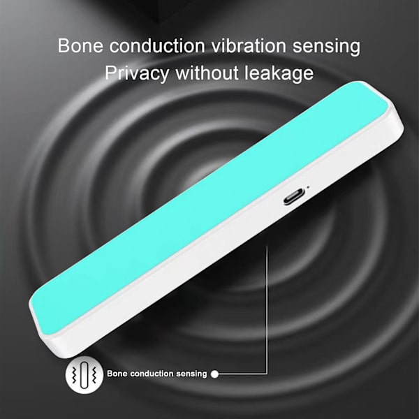 -Benlednings sömn högtalare sömn trådlös Bluetooth headset-irritation Mini Bluetooth högtalare Bluetooth.3 lång räckvidd utan fördröjning och strålning（Blå）