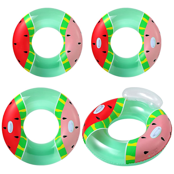 Nytt svømmehjul for barn, fargerik frukt PVC oppblåsbar svømmering for basseng, kyst, dammer, grunne elver (75 cm)