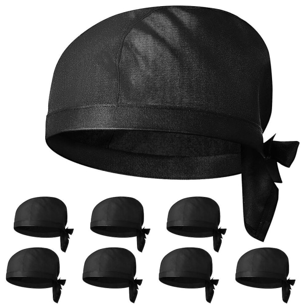 Doitool merirosvo kokki hattu tarjoilija univormu leipomo grilli grilli hattu ravintola kokin työhattu (musta kuvassa)