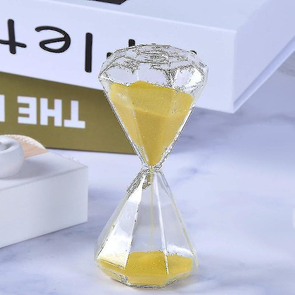 Diamant Timglas Glas Kreativ Tid Timglas Modern Enkel Heminredning Prydnad Timing Heminredning Present (15 minuter)