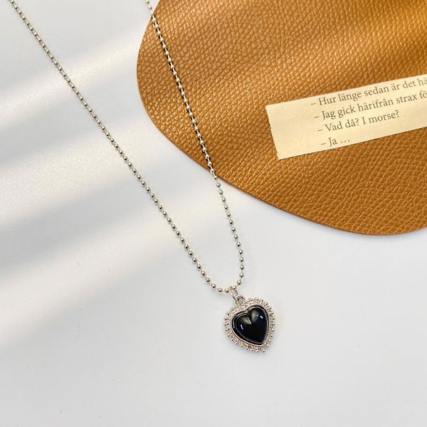 Gotisk hjerte-halskjede, hjerte-choker, gotisk smykke, Halloween-jule-valentinsdag-smykkegave til kvinner