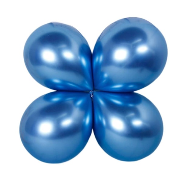 5 tum Mini Metallballonger, Mångsidiga och Långvariga 5 tum Metall Latexballonger, Perfekta för att Dekorera Fester, Bröllop och Evenemang (Blå)