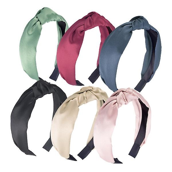 Stretch Bandana Vriden Hårband Hårband Hårband Flickor Hårkläder (12.5X3CM, Flerfärgad)