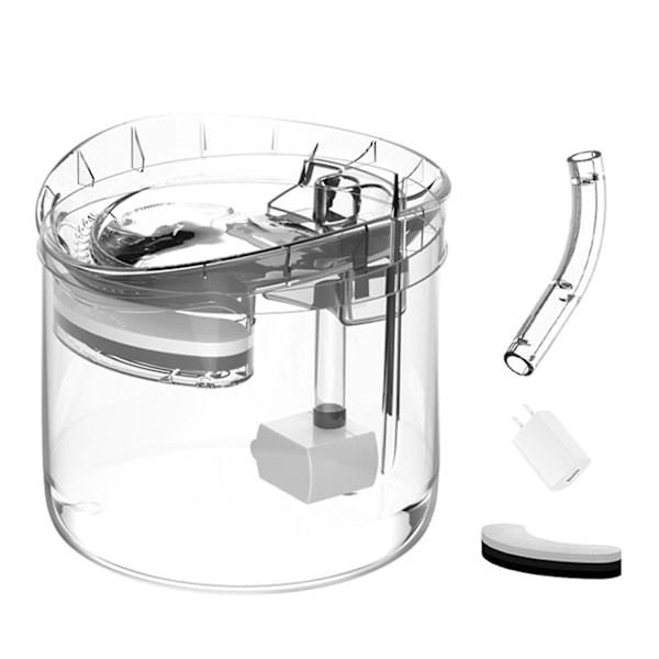 1,8 l Automatisk husdjursdrickfontän med kranpaket Automatisk fontän