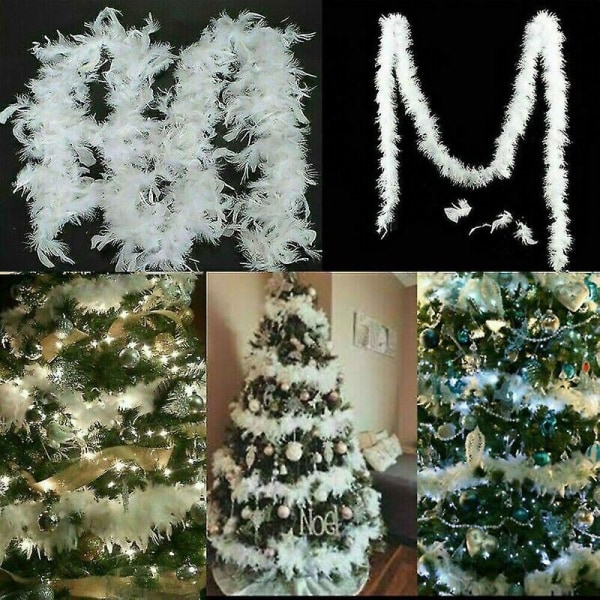 Garland Bröllopsdekor Fluffy Feather Boa Garland för Julgran HFeather Boa 1