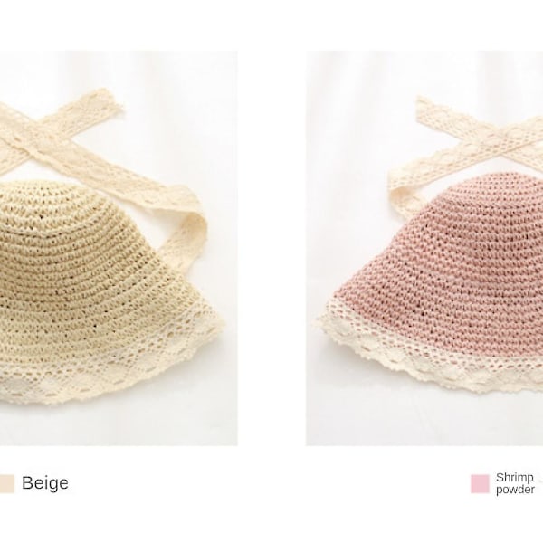 Solhatt, välkomna sommaren med en klassisk kupol solhatt Hatschic rosett accent solhatt justerbar en storlek passar alla solhattar för en perfekt passform (beige)