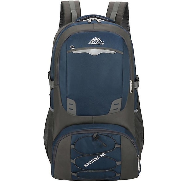 Intern ramme tursekk 40/60/85l, fjellklatring camping sekk dagstursekk vanntett regntrekk（40L，DEEP BLUE）