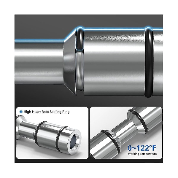 1/4 tommer Npt 5-vejs 3-positions luft håndtag betjent ventil pneumatisk magnetventil manuel kontrol（Som vist）