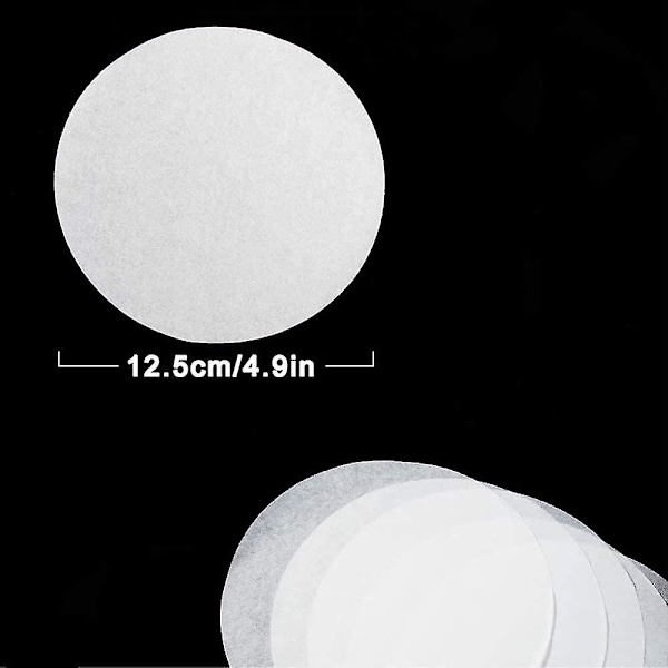 500 st Non-stick papper, diameter 12,5 cm, Hackat papper
