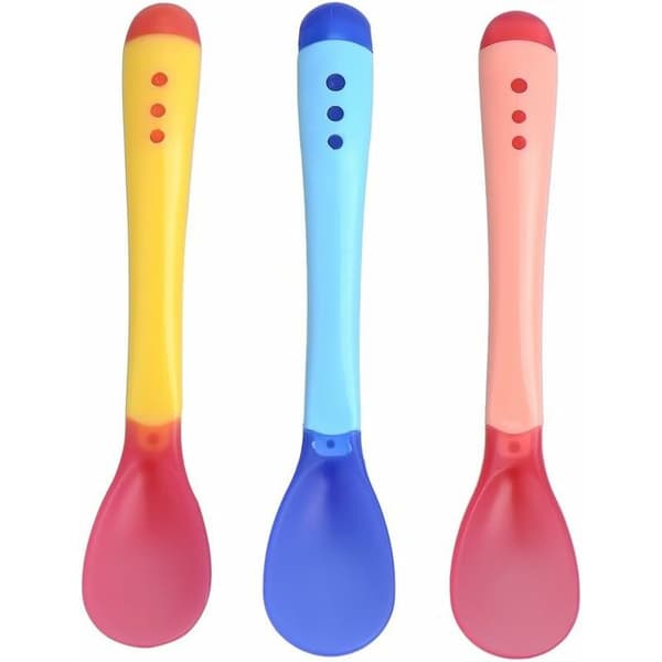 Set med 3 mjuka silikonskeder med temperatursensor