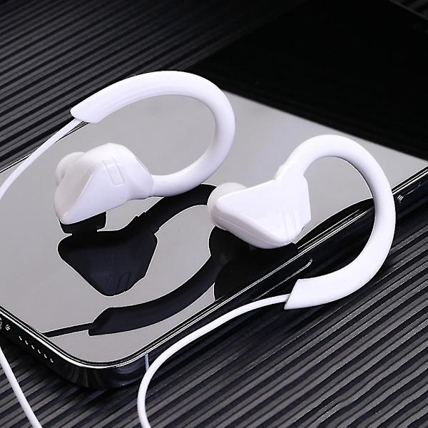 Sports Wired Earbuds Earphones Sweatproof In Ear Exercise Workout Gym Ear Buds（Rød）