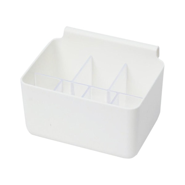 Jääkaapin sivulaatikko pieni riippulaatikkokaappi säilytys keittiön puolella kastikelaatikko (13,5X10X9,5cm, valkoinen)
