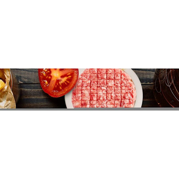 Hamburgaremaskin med biffskyffel, hamburgarepress, innerdiameter 11,5 cm, plast,