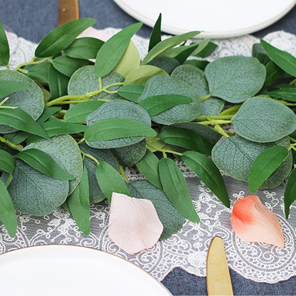 1,8 CM Kunstig Vedbend Blad Planter Falske Hængende Girlande Planter Vinstok Hjem Indretning