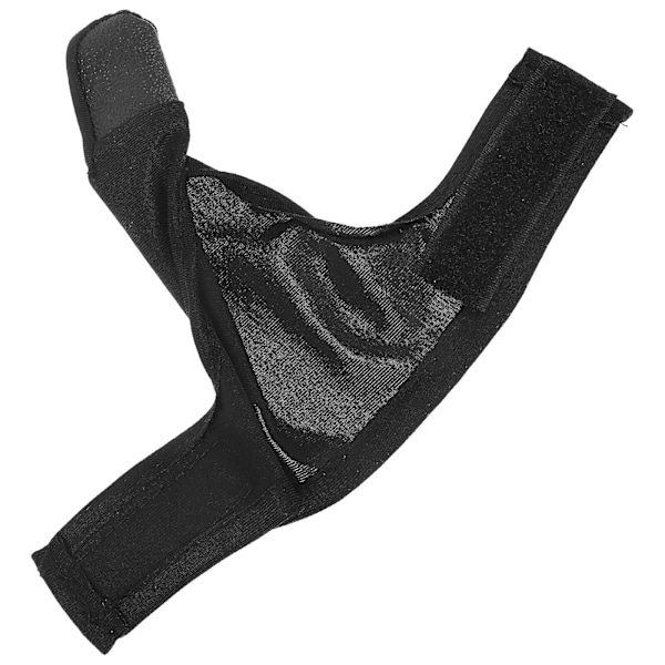 Stof bowling tommelfingerbeskyttelse tommelfingerbeskyttelse bowling hånd handske beskyttelse tommelfingerbeskyttelse (14,50X8,50X0,10CM, sort)