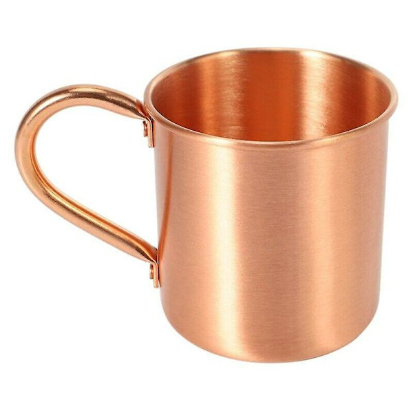 Ren koppar Moskva Mule Mug Solid Smooth utan innerfoder för coola cocktailölmuggar