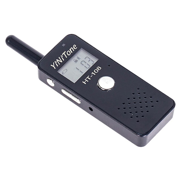 1 set vuxen intercom, mini intercom, hotell trådlös intercom, utomhus intercom (8,4X3,5 cm, svart)
