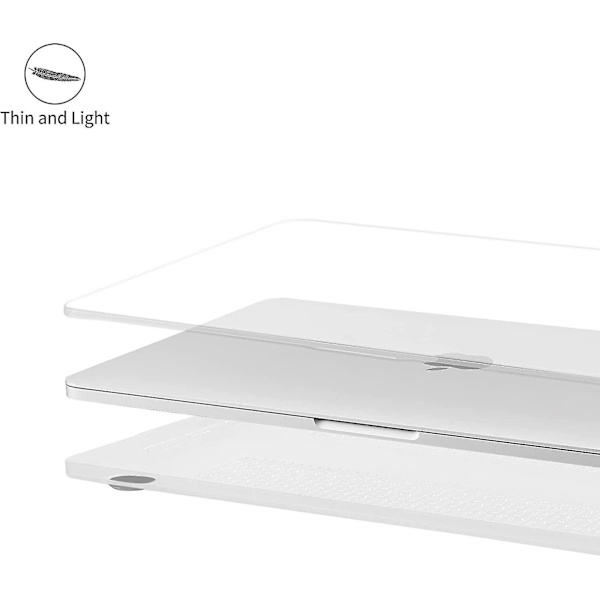 Zk-fodral för Macbook Air 13 tum M1 A2337 A2179 A1932, hårt plastfodral, kompatibelt med Macbook Air 13 med Retina-skärm, 2020 2019 2018...