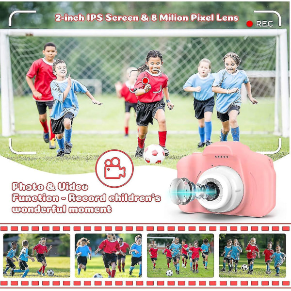 Digitale kameraer for barn, videokamera for småbarn med 32gb SD-kort