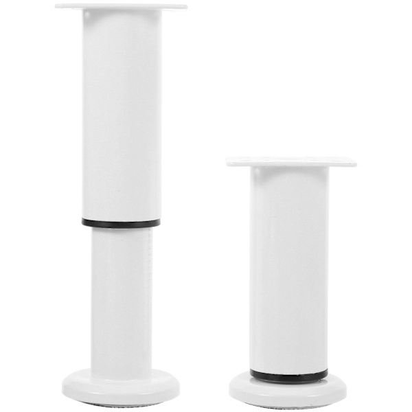 2 kappaletta kaapin jalat sohva sohvan jalat metallihuonekalujen tukijalat säädettävät vaihdettavat huonekalujen jalat (11.50X6.00X4.50CM, valkoinen)