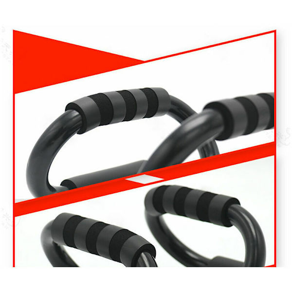 Full fitness utrustning S-formad rörformig stål push-up ram övning bröstmuskel arm muskler halkfri stabil multifunktionell fitness utrustning