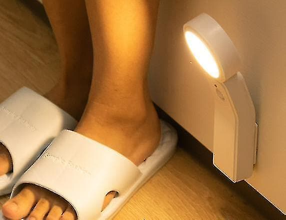 Led natlys med bevægelsessensor, Usb natlys (6 Leds)（Varm lys）