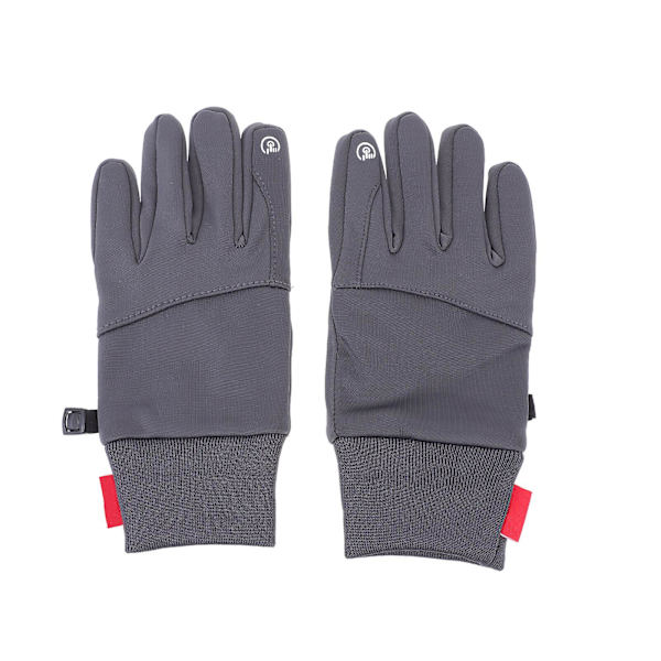 1 par vindtäta handskar varma handskar förtjockade puffiga handskar unisex handskar (XL, grå 2)