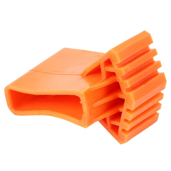 4-pack slitstarka halkfria stegfotmattor i gummi för stegar (9,00 x 6,50 x 2,00 cm, orange)