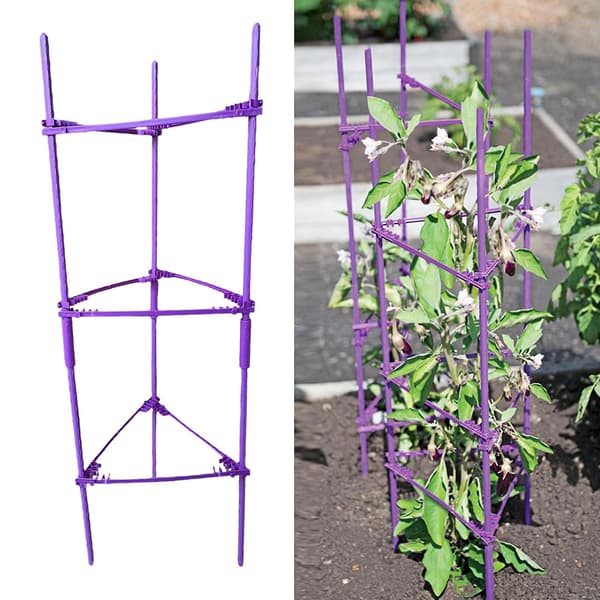 12 st trädgårdsstöd armar för tomatbur för vertikala klätterväxter