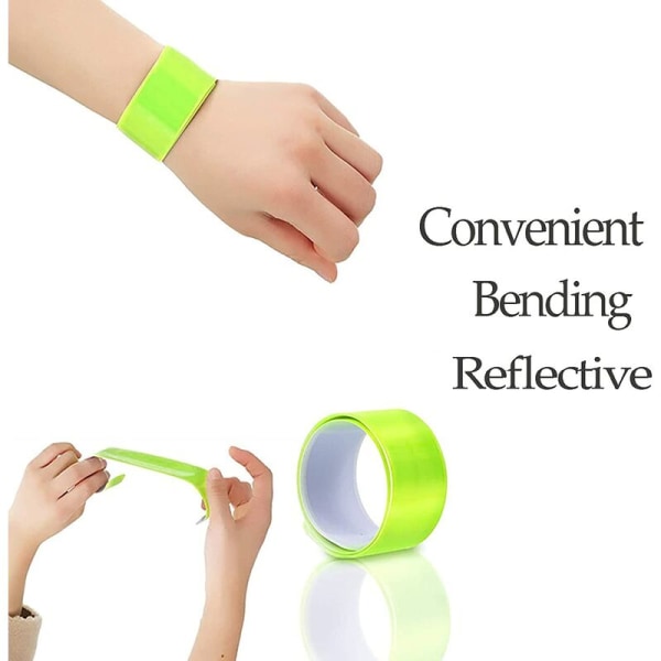 Paket Reflexarmband, Reflextejp, Reflexhandledsremmar, Reflexsäkerhetssnäpp Armband, Vår Vandring Vandring Jogging