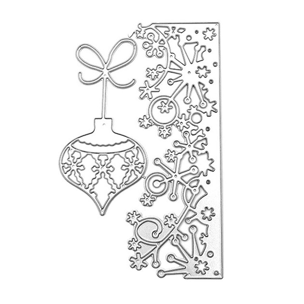 Retro jul stanspapper stanspapper hantverk snöstjärna stansmaskin (0,1X7,9X12,4CM, silver)