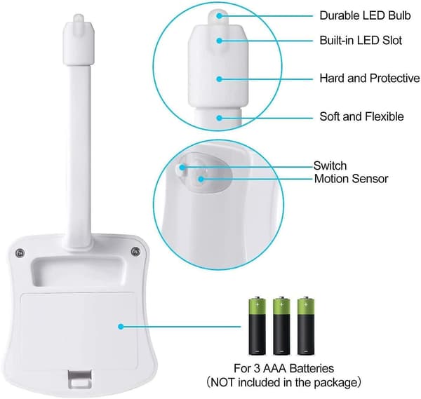 Farveskiftende toilet natlys LED kropssensor natlys