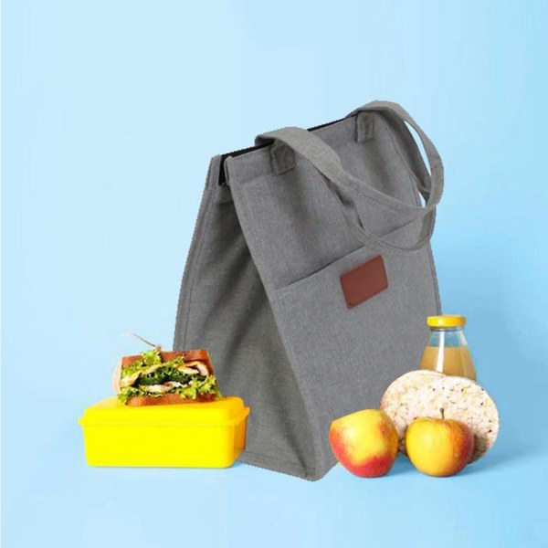 Bento Lunch Box Termisk Väska Kapacitet Mat Blixtlås Förvaringsväskor Behållare För Kvinnor Kylare Resa Pic