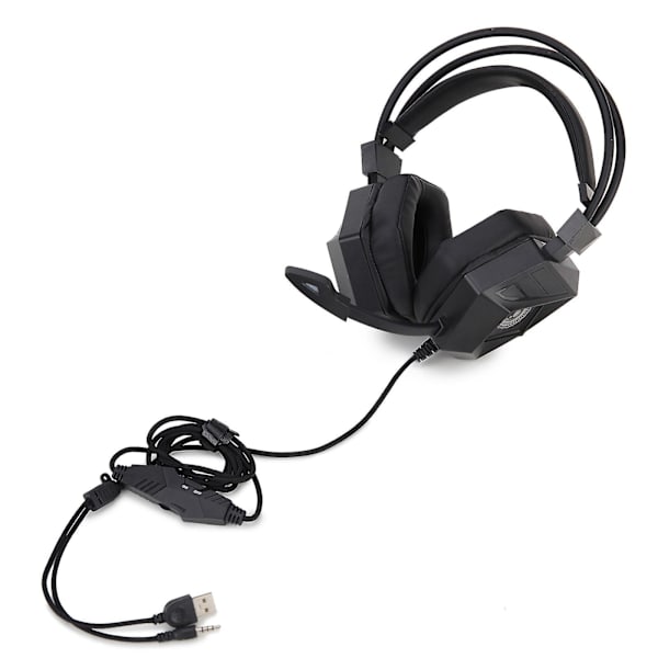 Gaming-headset med surroundljud och brusreducerande mikrofon (A)