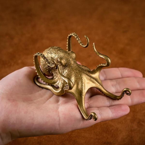 Universal Octopus-matkapuhelimen kynäpidike teline Pöytäpöydän metallikoristeet (kulta)