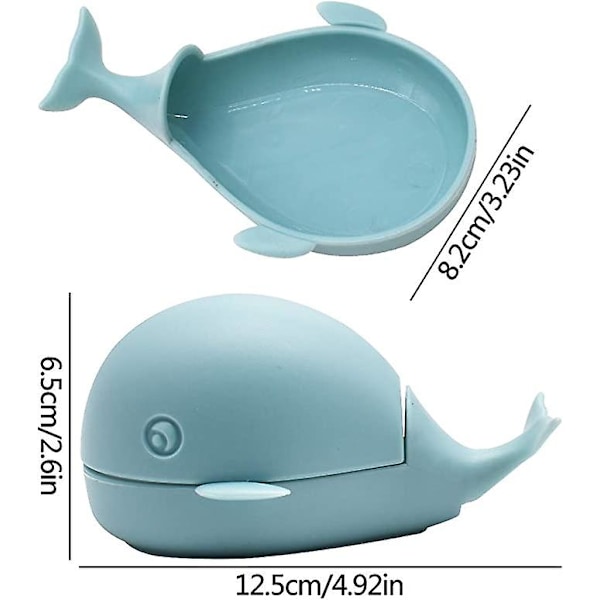 2 set fiskformade klädborste för manuell borstrengöring 12,5 * 8,2 * 6,5 cm