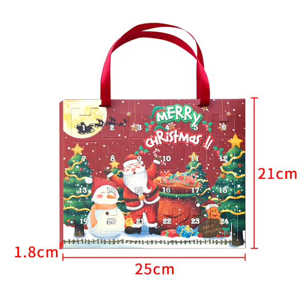 1 set barnens julklapp julkalender - 24-dagars julnedräkningskalender armband smycken blind box barnens julklapp - stil 5
