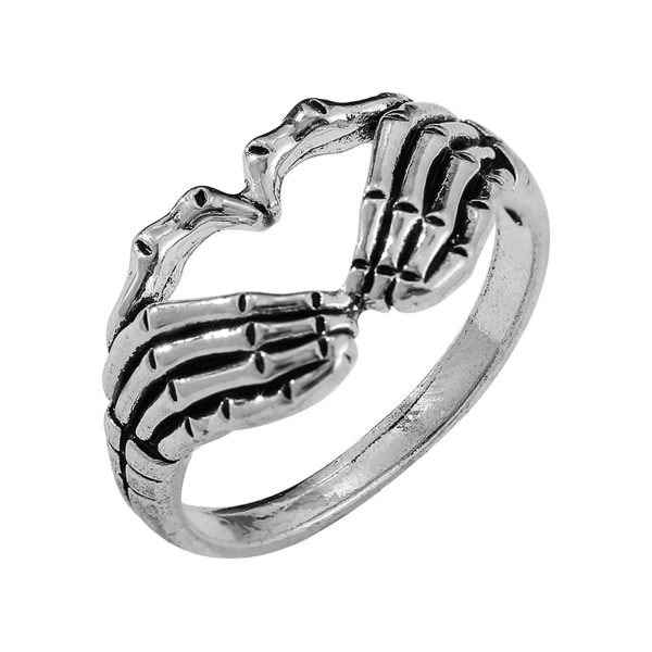 2023 Ny oppgradert Heart Hands Promise Ring Vintage Legering Love smykker gave for kvinner og menn